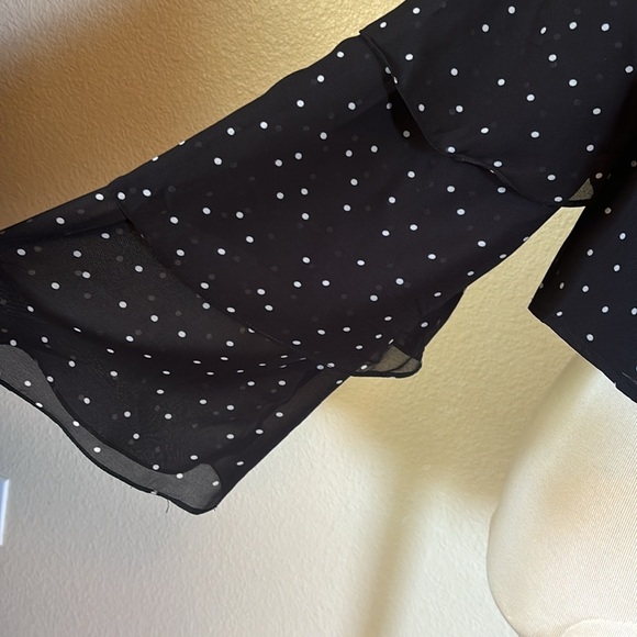 Majorelle polka dot chiffon blouse - Picture 5 of 7